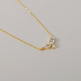 Modern Muse Necklace - 18K Gold Dipped, White Gold Dipped
