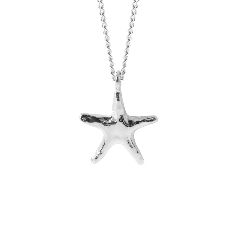 Starlit Sea Starfish Necklace - 18K Gold Dipped, White Gold Dipped