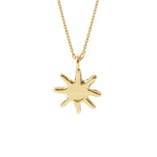 Golden Dawn Pendant Necklace - 18K Gold Dipped, White Gold Dipped