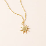 Golden Dawn Pendant Necklace - 18K Gold Dipped, White Gold Dipped