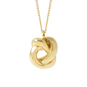 Timeless Knot Pendant Necklace - 18K Gold Dipped, White Gold Dipped