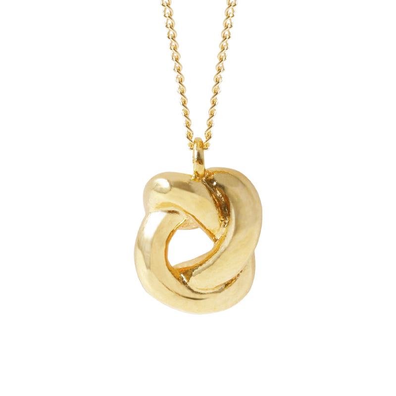 Timeless Knot Pendant Necklace - 18K Gold Dipped, White Gold Dipped