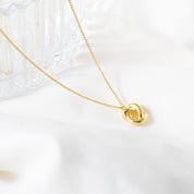 Timeless Knot Pendant Necklace - 18K Gold Dipped, White Gold Dipped