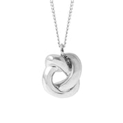 Timeless Knot Pendant Necklace - 18K Gold Dipped, White Gold Dipped