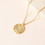 Wreath Frame Coin Necklace