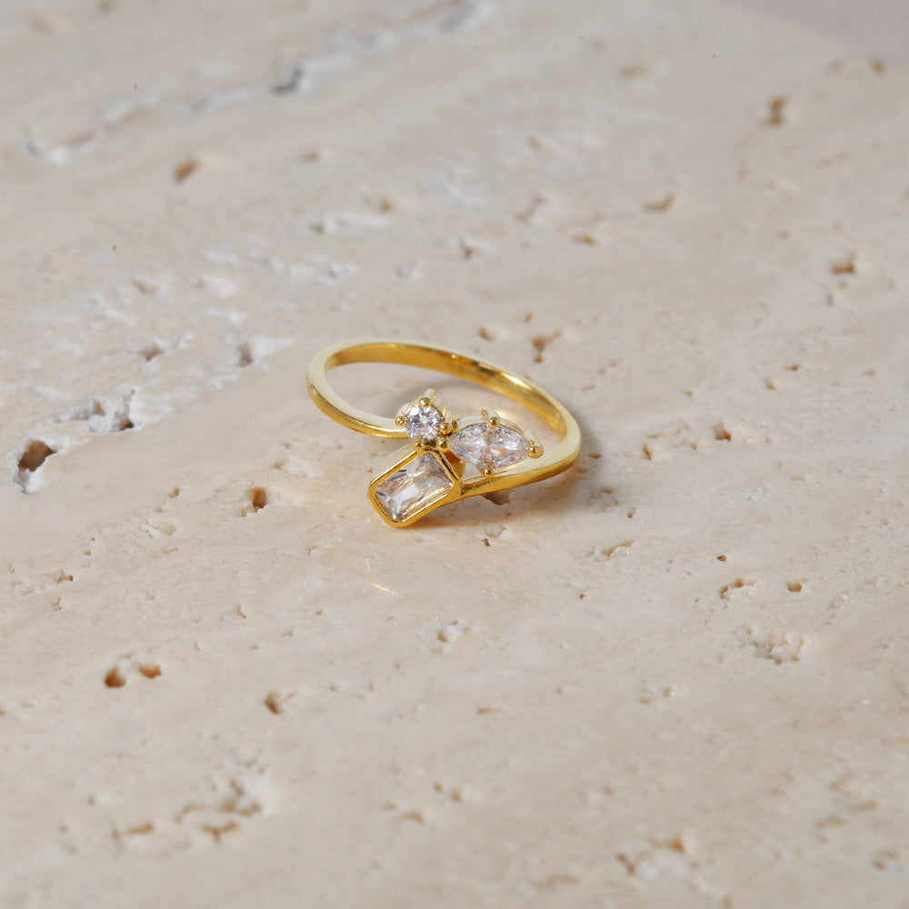 Modern Muse Ring - 18K Gold Dipped, White Gold Dipped