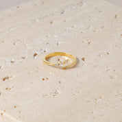 Starlight Trio Ring - 18K Gold Dipped, White Gold Dipped