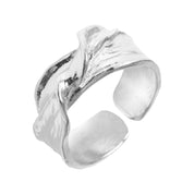 Golden Wave Ring - 18K Gold Dipped, White Gold Dipped