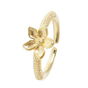 Blossom Bloom Ring - 18K Gold Dipped, White Gold Dipped