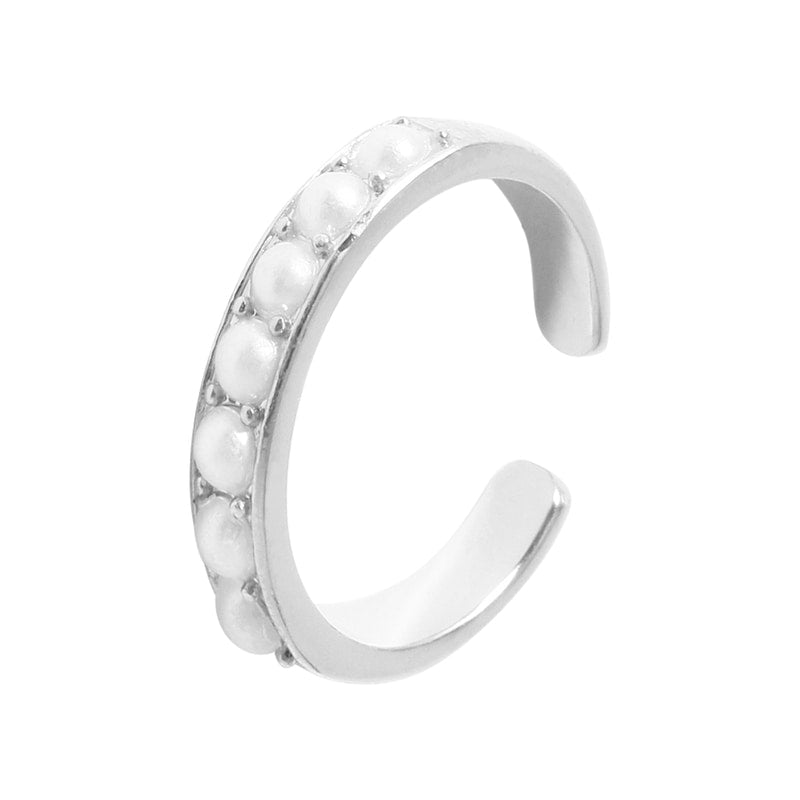 Circle of Life Pearl Ring - 18K Gold Dipped, White Gold Dipped