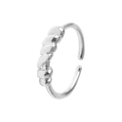 Twisted Adjustable Open Ring - 18K Gold Dipped, White Gold Dipped